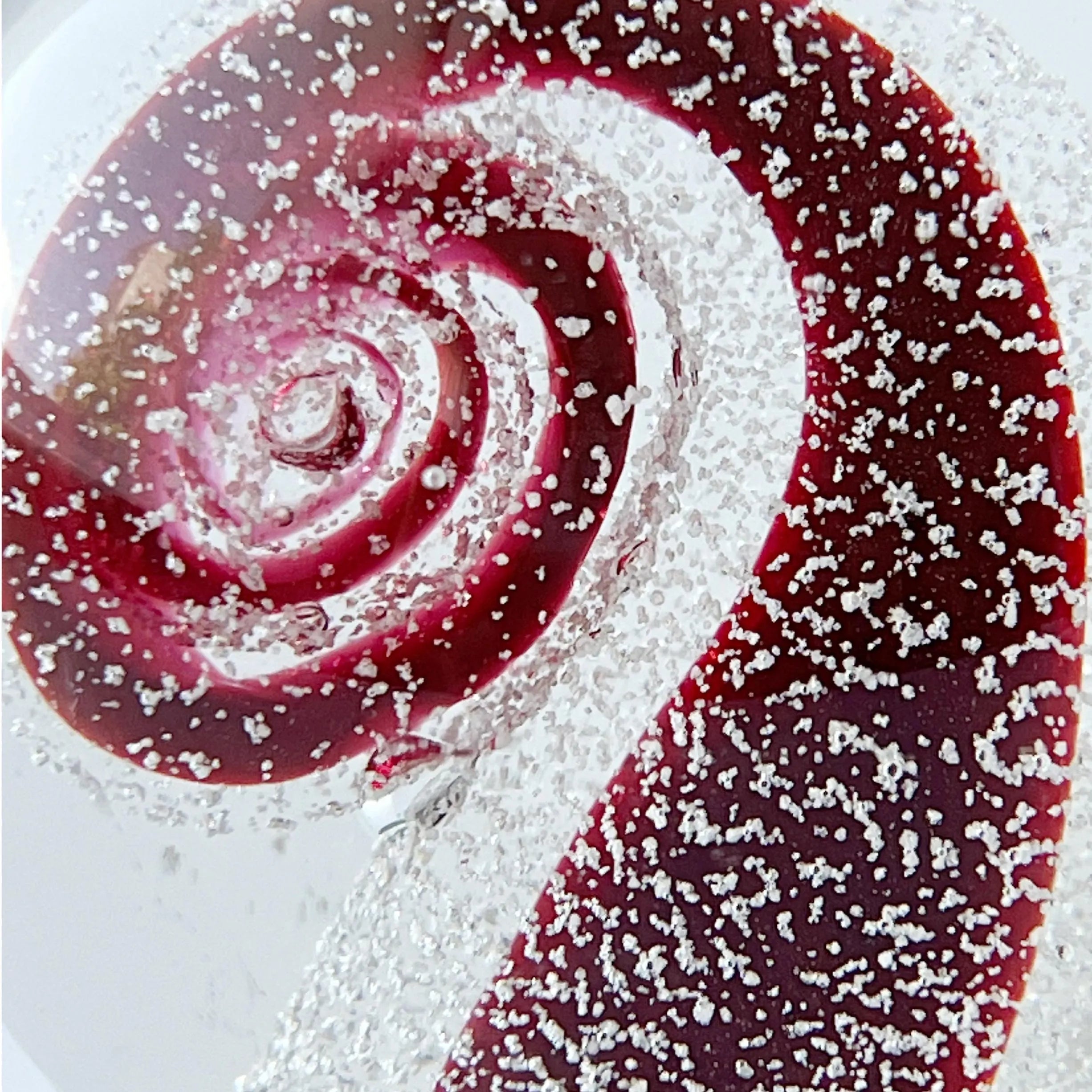 Exbor Czechoslovakia Art Glass Paperweight, Large Ruby Red Studio Glass
