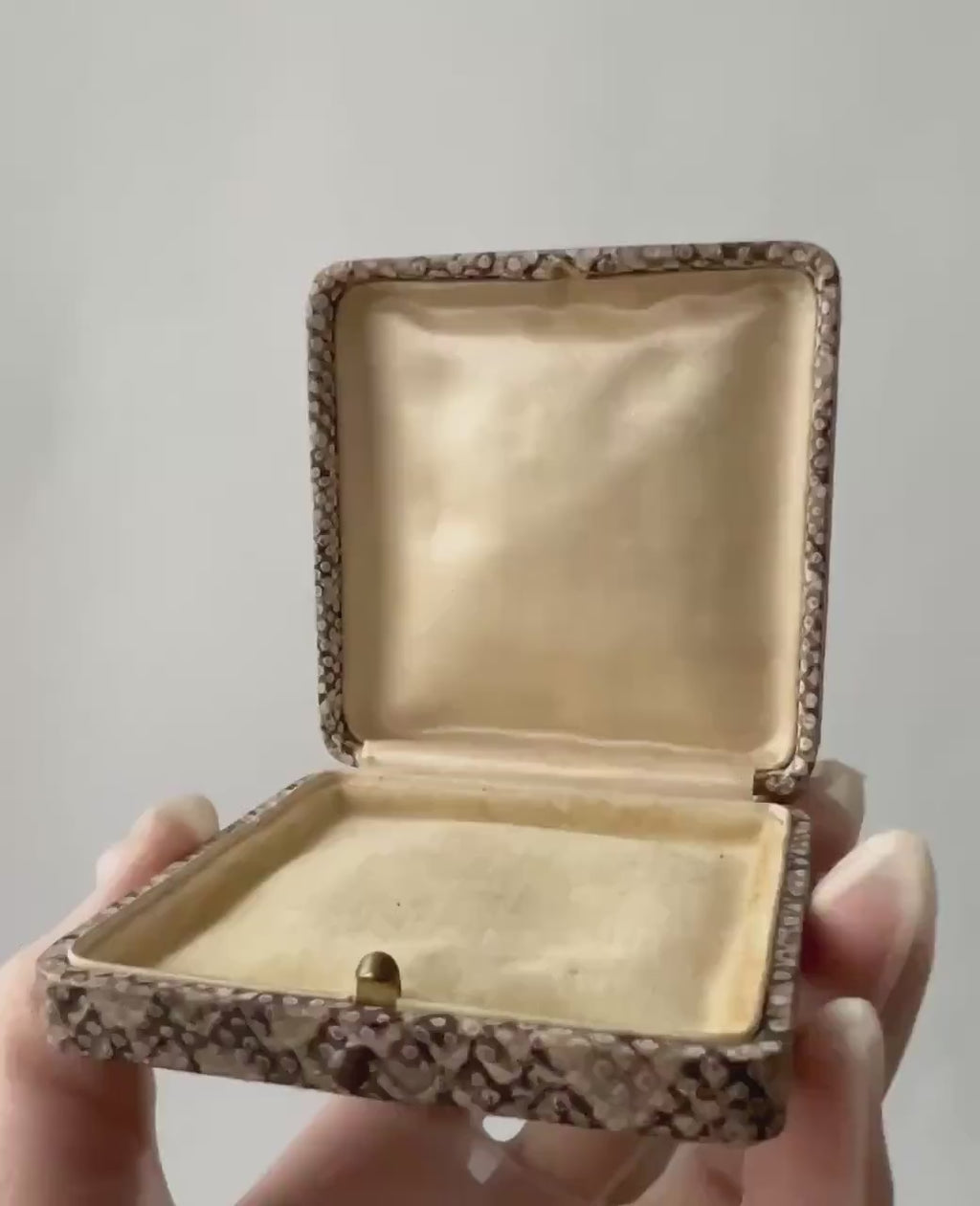 Vintage Snakeskin Style Jewellery Presentation Box, Display Case for Bracelet, Chain, Earrings or Watch