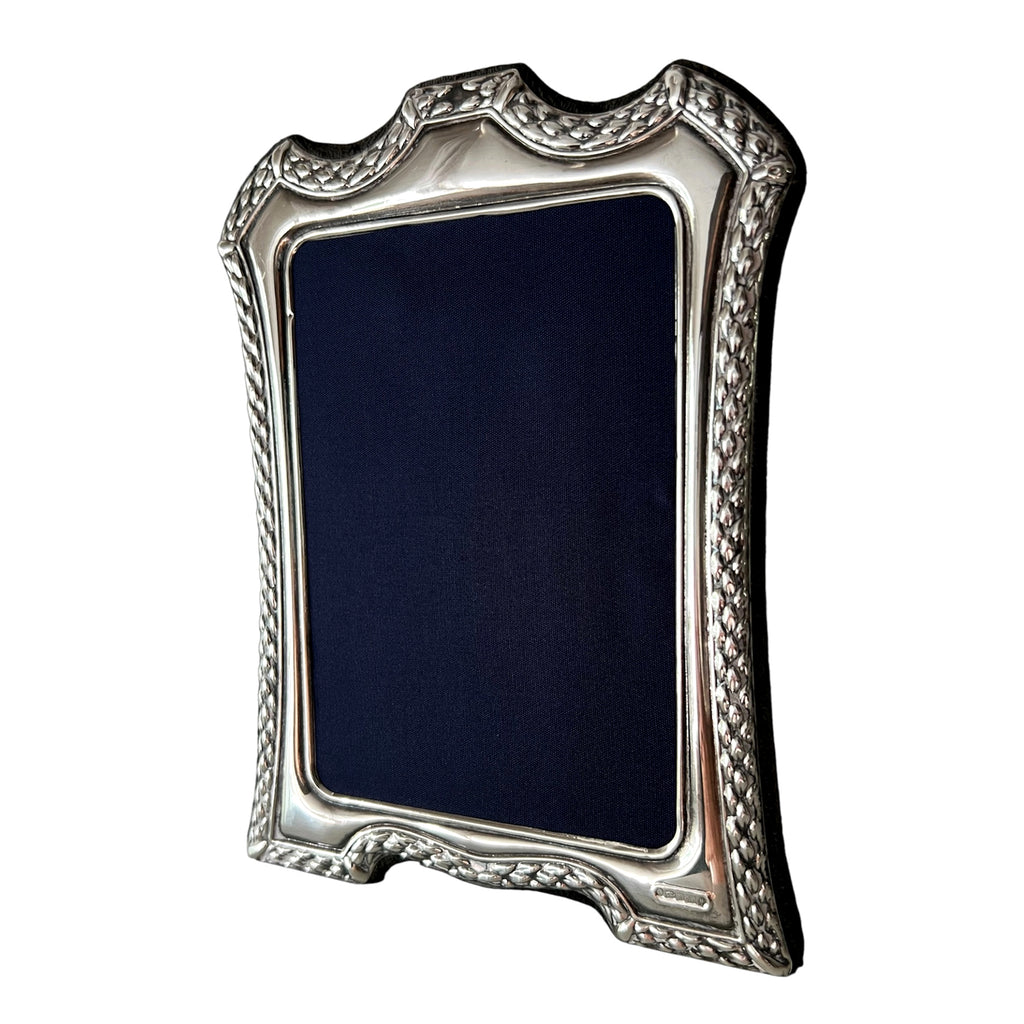 Carrs Sheffield Sterling Silver Photo Frame, Hallmarked 2000, Velvet Back