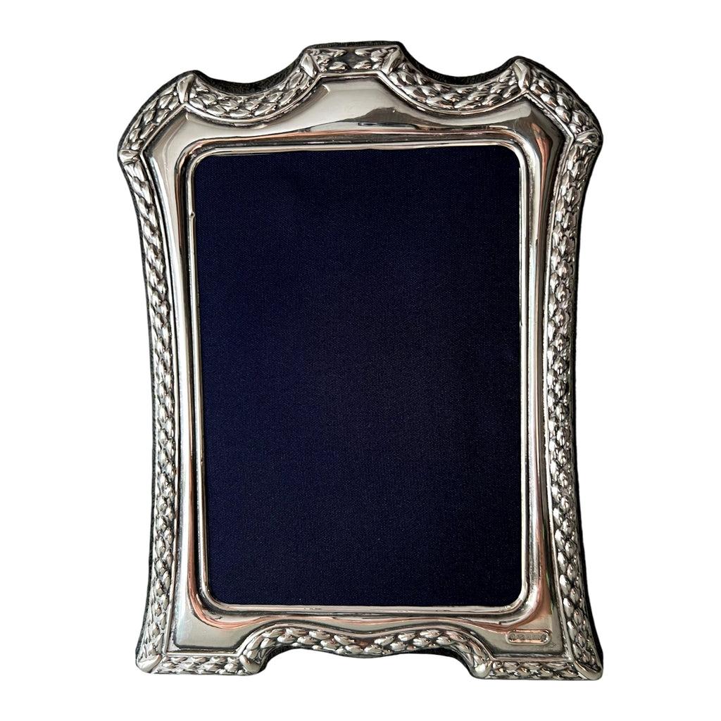 Carrs Sheffield Sterling Silver Photo Frame, Hallmarked 2000, Velvet Back