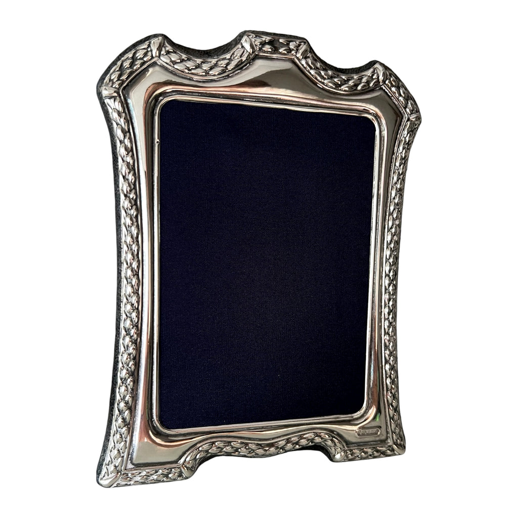 Carrs Sheffield Sterling Silver Photo Frame, Hallmarked 2000, Velvet Back